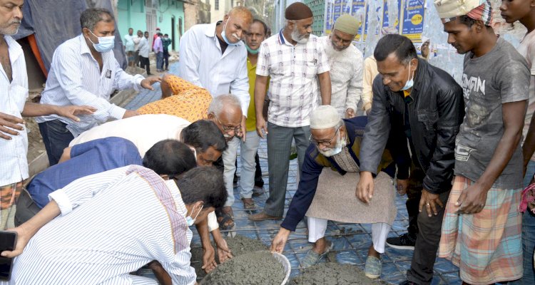 রংপুরে বাইপাস সড়ক নির্মাণ কাজের আরসিসি ঢালাই শুরু