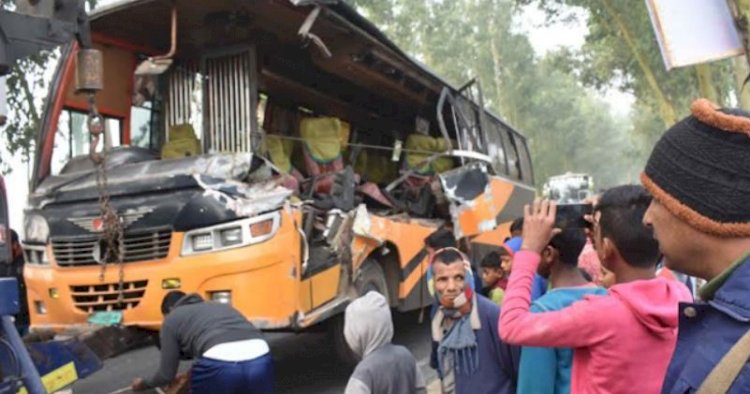 রংপুরে সড়ক দূর্ঘটনায়  বাস সুপারভাইজারের মৃত্যু 