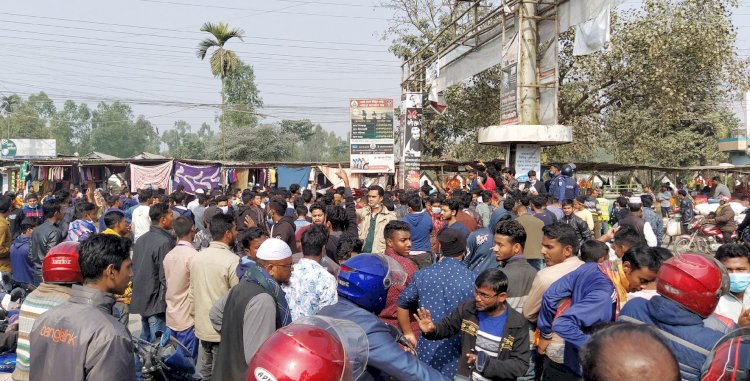 কুড়িগ্রামে পলিটেকনিক শিক্ষার্থীদের ৪দফা দাবিতে মানববন্ধন