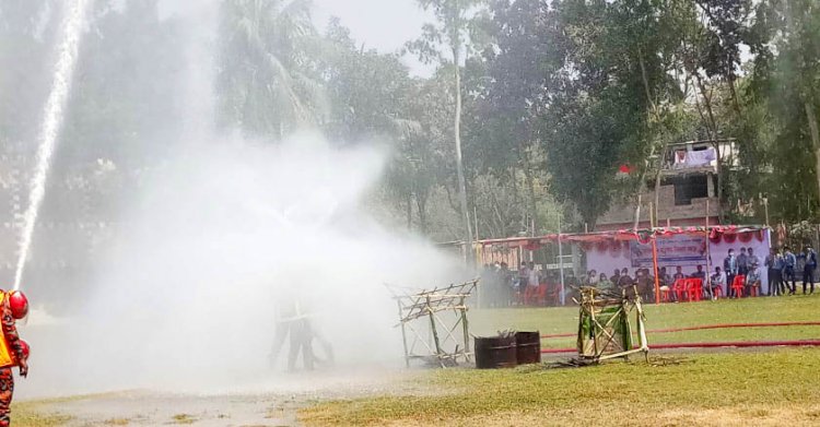 কুড়িগ্রামে ভূমিকম্প ও অগ্নিকান্ড বিষয়ক মহড়া অনুষ্ঠিত