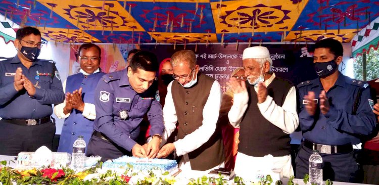 গঙ্গাচড়া থানা পুলিশের আনন্দ উৎসবে ঐতিহাসিক ৭ই মার্চ পালন