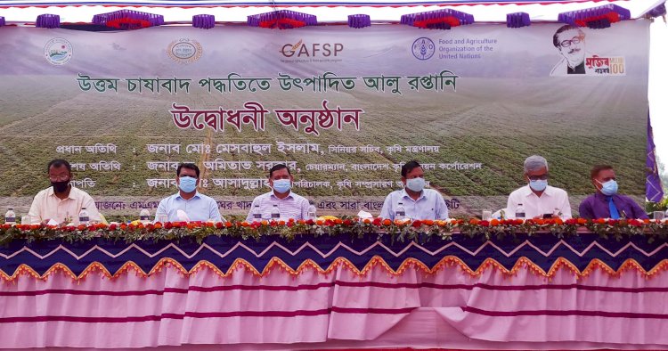 কোভিড চ্যালেঞ্জেও ক্ষুদ্র ও প্রান্তিক কৃষকরা আলু রপ্তানীতে এগিয়ে