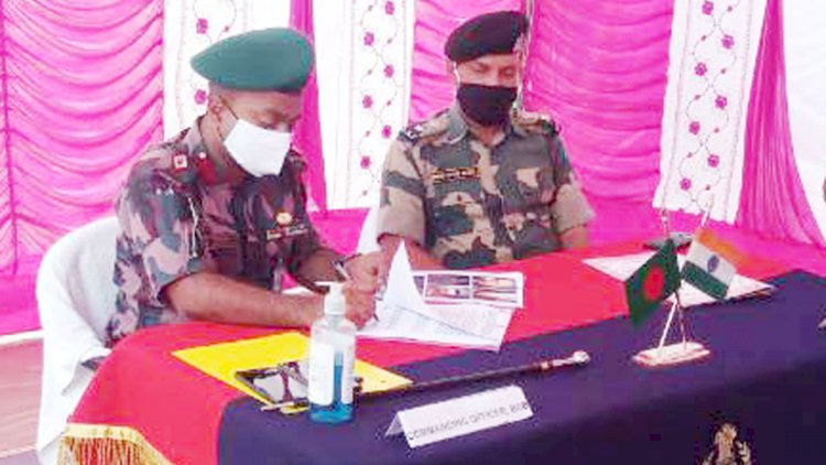 চোরাকারবারীদের হাতে বিএসএফ সদস্য আহত, কুড়িগ্রাম সীমান্তে বিজিবি-বিএসএফের পতাকা বৈঠক