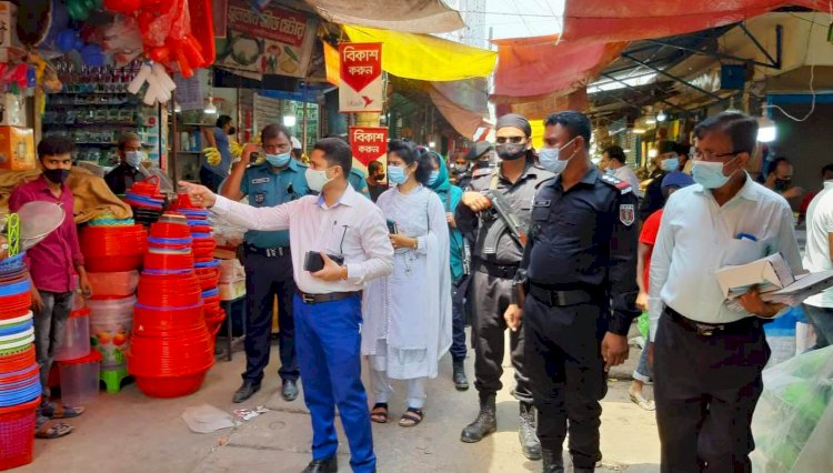 রংপুরে লকডাউন নিশ্চিতে ভ্রাম্যমাণ আদালত