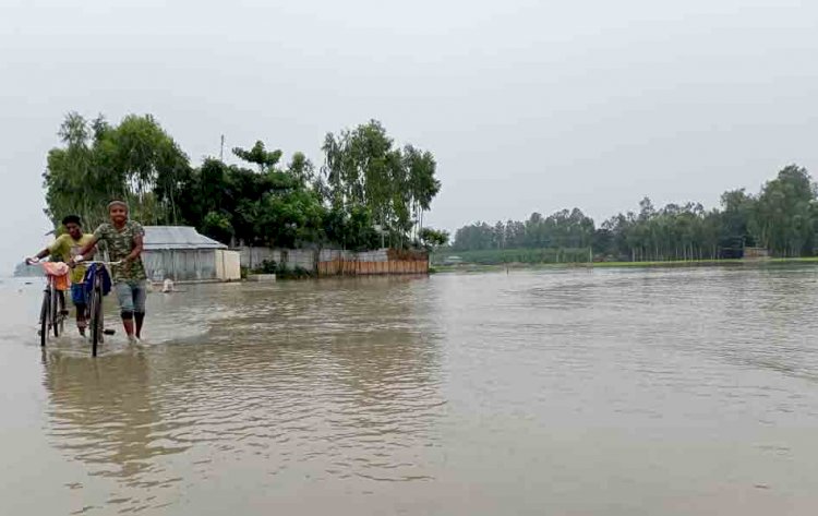 কুড়িগ্রামে ক্রমেই বন্যা পরিস্থিতির অবনতি