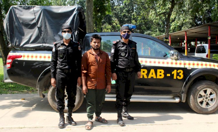 দিনাজপুর র‌্যাবের অভিযানে হেরোইন-ইয়াবাসহ আটক-১