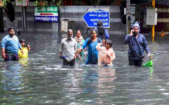 তামিল নাড়ুতে বন্যায় মৃত্যু ৫, ২০টি শহরে রেড এলার্ট