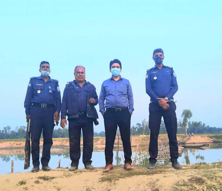 ঘাঘট নদীর উপর নির্যাতন রুখতে প্রশাসনের অভিযান