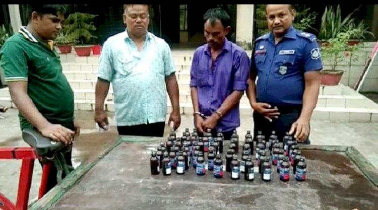 গঙ্গাচড়ায় ফেন্সিডিলসহ আটক ১