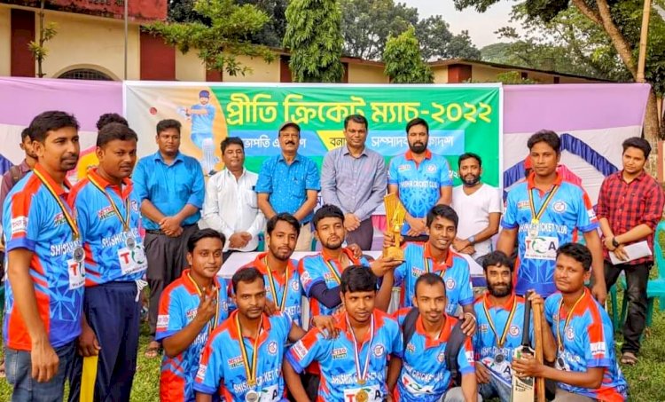 ৫ উইকেটে সম্পাদক একাদশকে হারিয়ে চ্যাম্পিয়ন সভাপতি একাদশ