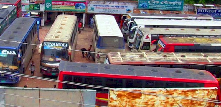 ঘোষণা ছাড়াই রংপুর-ঢাকা রুটে বাস চলাচল বন্ধ